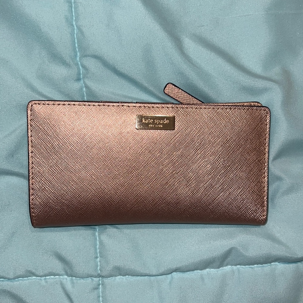 Rose gold Kate Spade wallet